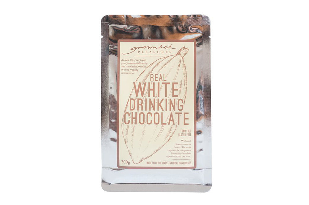 GROUNDED PLEASURES DRINKING CHOCOLATE - REAL WHITE